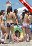 【AIリマスター】夏海岸路線バス痴● ～海水浴帰りに水着のまま乗車する無警戒すぎる女は触られても拒めない～