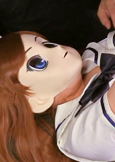 完全フェイスマスク！まるで本物のヒロインが声も出せずにイカされ続けるシュールな動画